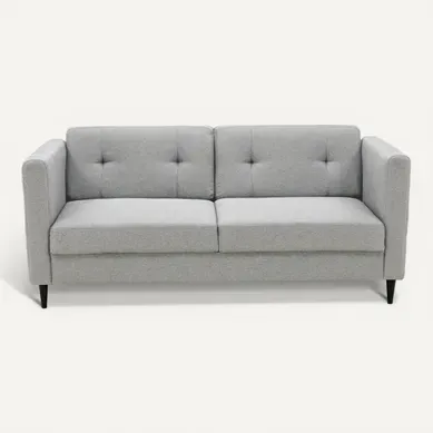 Canapé 3 places BOSTON III tissu Neve gris souris Canapé 3 places BOSTON III tissu Neve gris souris vue de face