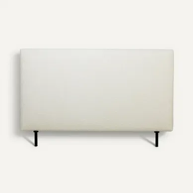 Tête de lit bouclette HAVANE perle L.163 cm Tête de lit bouclette HAVANE perle L.163 cm vue de face