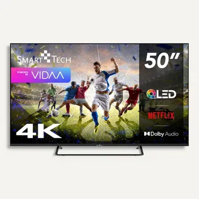 Téléviseur QLED 4k Uhd 50" (126 Cm) 50qv02k Vidaa TV- 3xhdmi - 2xusb - Hdr 10 - Dolby Audio