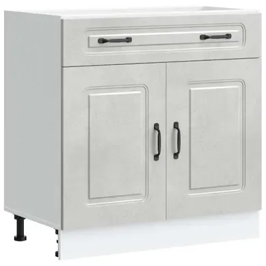 Meuble Bas De Cuisine Armoire De Cuisine - Gris Béton Bois D'ingénierie Fr10461 Meuble Bas De Cuisine Armoire De Cuisine - Gris Béton Bois D'ingénierie Fr10461