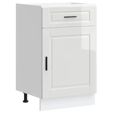 Meuble Bas De Cuisine Armoire De Cuisine - Blanc Brillant Bois Ingénierie Fr10555 Meuble Bas De Cuisine Armoire De Cuisine - Blanc Brillant Bois Ingénierie Fr10555