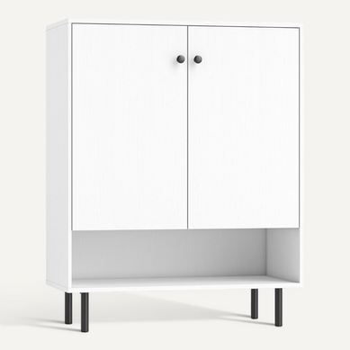 Buffet Cuisine Armoire De Cuisine Avec Étagères Réglables Et 2 Portes 75 X 35 X 95 Cm Blanc Bois Buffet Cuisine Armoire De Cuisine Avec Étagères Réglables Et 2 Portes 75 X 35 X 95 Cm Blanc Bois