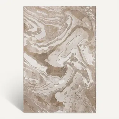 Tapis De Salon Sire En Polypropylène - Beige - 240x340 Cm