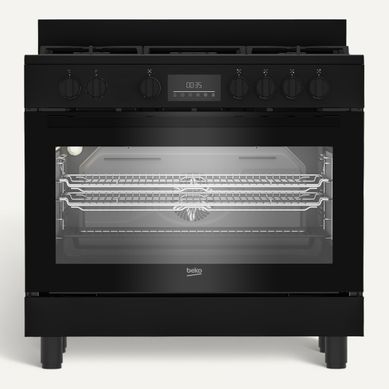 Piano de cuisson BEKO BGM11226EB 5 foyers Noir Piano de cuisson BEKO BGM11226EB 5 foyers Noir vue de face
