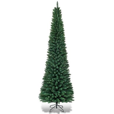 Arbre De Noël 270cm Pvc Artificiel Longiligne Solide Sapin De Noël Non Lumineux 400 Branches Vert