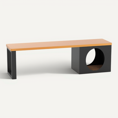 Banc Extérieur En Métal De 150cm Avec Maison Siège Pour 3 Personnes Capacité De Charge De 450kg