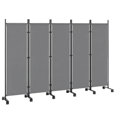Paravent Extérieur, Paravent De Jardin 252x40x170cm Gris Foncé Paravent Extérieur, Paravent De Jardin 252x40x170cm Gris Foncé