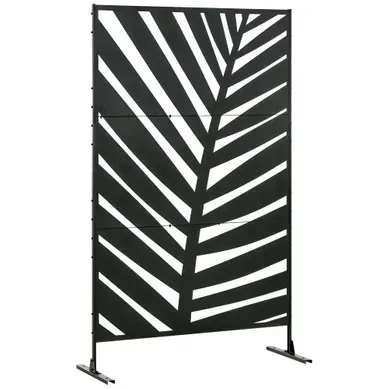Paravent Exterieur, Séparateur De Pièce 122x45x198cm Noir Paravent Exterieur, Séparateur De Pièce 122x45x198cm Noir