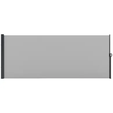 Paravent Rétractable Extérieur, Store Latéral Brise-vue 400lx160h Cm Gris Clair Paravent Rétractable Extérieur, Store Latéral Brise-vue 400lx160h Cm Gris Clair
