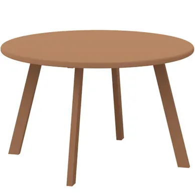 Petite Table Basse Ronde, Table D'appoint Métal Orange 70x70x42cm Petite Table Basse Ronde, Table D'appoint Métal Orange 70x70x42cm