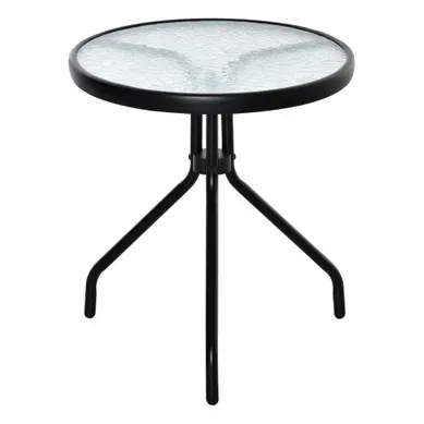 Table Basse De Jardin Ronde, Table Bistro Métal Noir 50x50x55cm Table Basse De Jardin Ronde, Table Bistro Métal Noir 50x50x55cm