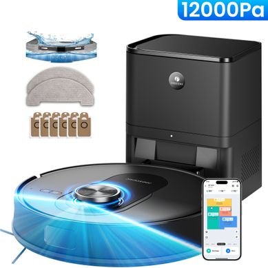 Q8 Max Plus -Aspirateur Robot Laveur 3 en 1 -12000Pa -Station Auto-vidage -200 Min -Navigation Lidar Q8 Max Plus -Aspirateur Robot Laveur 3 en 1 -12000Pa -Station Auto-vidage -200 Min -Navigation Lidar