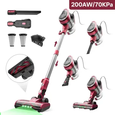 Blitz C8-aspirateur Balai Avec Fil-70kpa-500w-1.5l-câble Long 7m-ultra-léger 1.7kg Blitz C8-aspirateur Balai Avec Fil-70kpa-500w-1.5l-câble Long 7m-ultra-léger 1.7kg