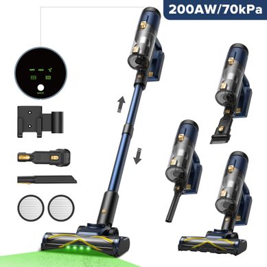 Blitz V12-70kpa/600w Aspirateur Balai Sans Fil-55min Autonomie-écran LED-bac à Poussière 1l Blitz V12-70kpa/600w Aspirateur Balai Sans Fil-55min Autonomie-écran LED-bac à Poussière 1l