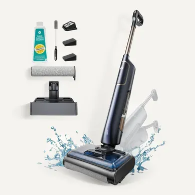 Aspirateur Balai Laveur sans Fil Cleanova X7-50 min-Auto-nettoyage-Nettoyage de bord Aspirateur Balai Laveur sans Fil Cleanova X7-50 min-Auto-nettoyage-Nettoyage de bord