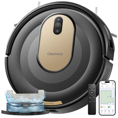 Cleanova W8 robot Aspirateur Laveur, 5000 Pa, ultra-fin, anti-enchevêtrement, noir Cleanova W8 robot Aspirateur Laveur, 5000 Pa, ultra-fin, anti-enchevêtrement, noir