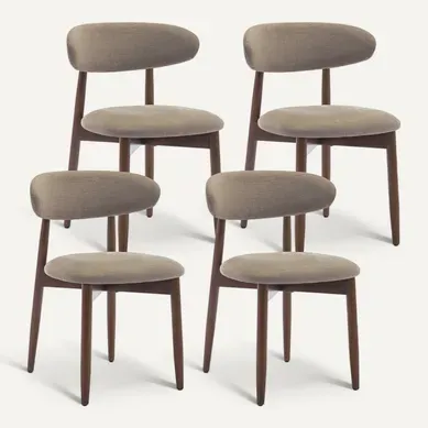Lot De 4 Chaises Nordiques Robustes Et élégantes, Confortables, Pour Salle à Manger Et Cuisine,camel Lot De 4 Chaises Nordiques Robustes Et élégantes, Confortables, Pour Salle à Manger Et Cuisine,camel