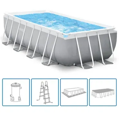 Jeu De Piscine Rectangulaire Prism Frame 488x244x107 Cm 26792gn Jeu De Piscine Rectangulaire Prism Frame 488x244x107 Cm 26792gn