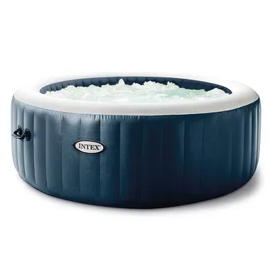 Spa Gonflable 4 Places Bulles Et LEDs Blue Navy Intex Spa Gonflable 4 Places Bulles Et LEDs Blue Navy Intex