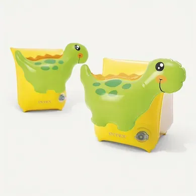Brassards Pour Enfant "dino 3d" 23cm Jaune et Vert Brassards Pour Enfant "dino 3d" 23cm Jaune et Vert