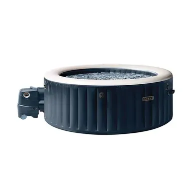 Spa Gonflable Rond 4 Places Bleu Marine 140 Bulles Fiber Tech 40 °c Spa Gonflable Rond 4 Places Bleu Marine 140 Bulles Fiber Tech 40 °c