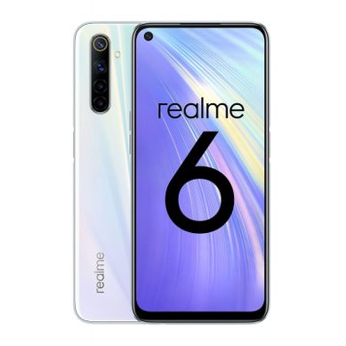 Smartphone Realme 6 - Double Sim - Ecran 6.5'' - 64go, 4go Ram - Blanc Smartphone Realme 6 - Double Sim - Ecran 6.5'' - 64go, 4go Ram - Blanc