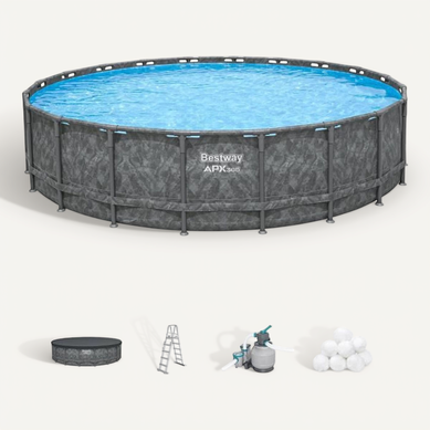 Piscine Hors-sol Tubulaire Ronde 671 X 132 Cm Filtre À Sable Piscine Hors-sol Tubulaire Ronde 671 X 132 Cm Filtre À Sable