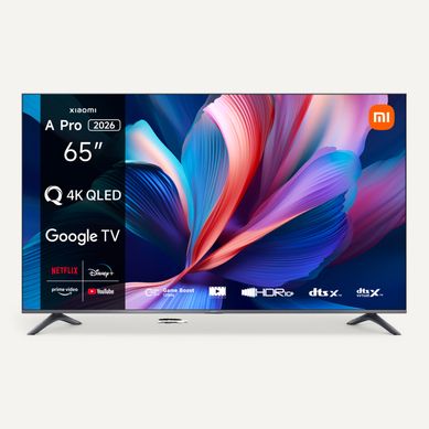 Téléviseur UHD 4K QLED 65'' XIAOMI 165 cm ELA5990EU Noir vue de face
