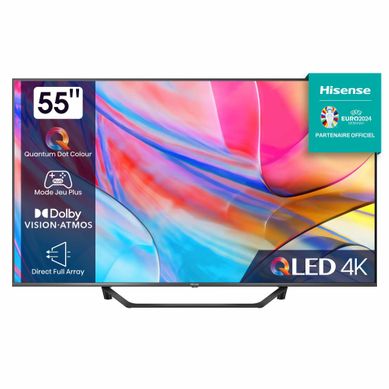 Téléviseur 4K QLED 55'' 139 cm HISENSE 55A76KQ Téléviseur 4K QLED 55'' 139 cm HISENSE 55A76KQ vue de face