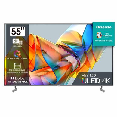 Téléviseur 4K QLED 55'' 139 cm HISENSE 55U66KQ Téléviseur 4K QLED 55'' 139 cm HISENSE 55U66KQ vue de face