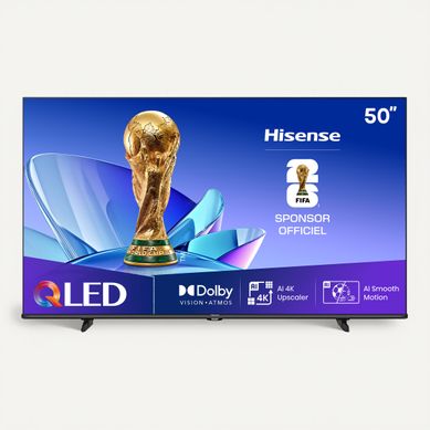Téléviseur 4k QLED 50'' 126cm HISENSE 50E77Q Noir Téléviseur 4k QLED 50'' 126cm HISENSE 50E77Q Noir vue de face