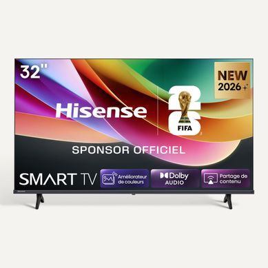 Téléviseur HD Ready 32'' 80cm HISENSE 32A4S Téléviseur HD Ready 32'' 80cm HISENSE 32A4S vue de face