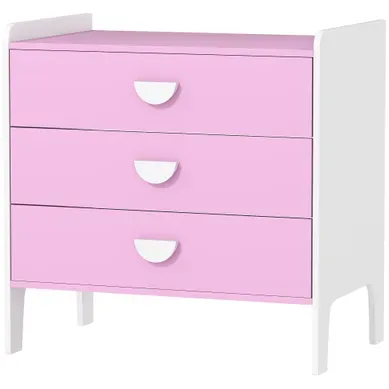 Commode Pour Enfants, Meuble De Rangement 3 Tiroirs Pour Crèche, Salle De Jeux, 60x40x60 Cm, Rose Commode Pour Enfants, Meuble De Rangement 3 Tiroirs Pour Crèche, Salle De Jeux, 60x40x60 Cm, Rose
