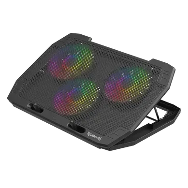 Support Ventilé (gcp511) Ingrid Pour Ordinateur Jusqu'à 17" - Retroéclairage Rgb - 3 Ventilateurs Support Ventilé (gcp511) Ingrid Pour Ordinateur Jusqu'à 17" - Retroéclairage Rgb - 3 Ventilateurs