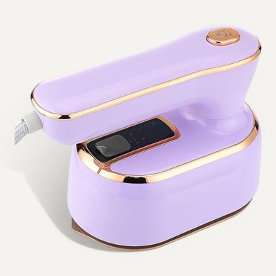 Mini Fer à Repasser Vapeur Portable Pliable 220v Semelle Titane, Abs Violet