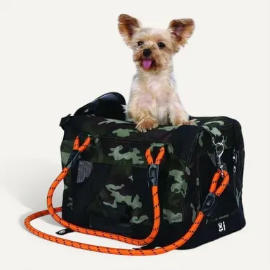 Sac De Transport Pliable 2-en-1 Camouflage et Orange - 41 X 28 X 28 Cm Sac De Transport Pliable 2-en-1 Camouflage et Orange - 41 X 28 X 28 Cm