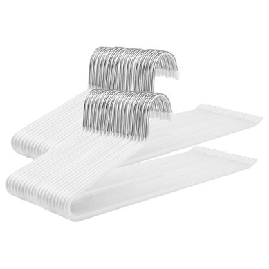 Lot De 20 Cintres Chromés En Métal, Caoutchouté Antidérapant, Pour Pantalons, Longueur De 38 Cm Lot De 20 Cintres Chromés En Métal, Caoutchouté Antidérapant, Pour Pantalons, Longueur De 38 Cm