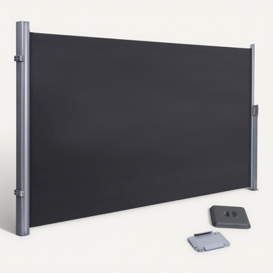 2 X 3 M (h X L), Store Latéral, Brise-vue Rétractable, Paravent, Gris 2 X 3 M (h X L), Store Latéral, Brise-vue Rétractable, Paravent, Gris