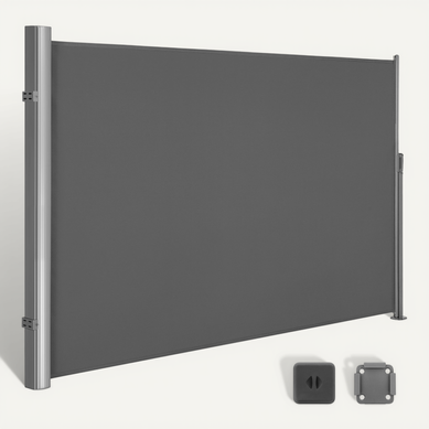 2 X 3,5 M (h X L), Store Latéral, Brise-vue Rétractable, Paravent, Gris Anthracite 2 X 3,5 M (h X L), Store Latéral, Brise-vue Rétractable, Paravent, Gris Anthracite