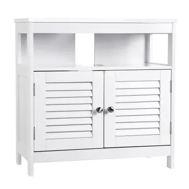 Meuble Sous Vasque - 2 Compartiments - Blanc - 60 X 60 X 30 Cm Meuble Sous Vasque - 2 Compartiments - Blanc - 60 X 60 X 30 Cm