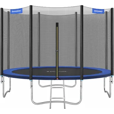 Trampoline Extérieur, Diamètre 305 Cm, Noir Et Bleu Trampoline Extérieur, Diamètre 305 Cm, Noir Et Bleu