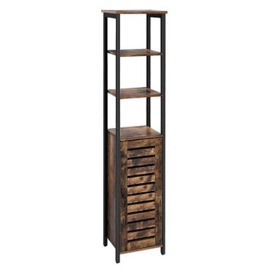 Colonne De Salle De Bain 1 Porte 3 Niveaux - Naturel Fonce Colonne De Salle De Bain 1 Porte 3 Niveaux - Naturel Fonce