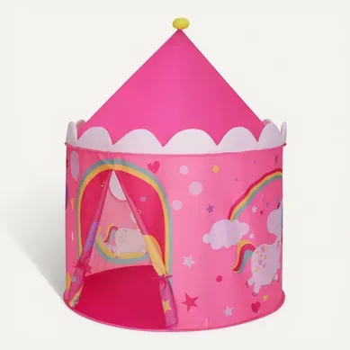 Tente De Jeu Enfant, Château Pour Enfant, Rose Et Jaune Lpt04py Tente De Jeu Enfant, Château Pour Enfant, Rose Et Jaune Lpt04py