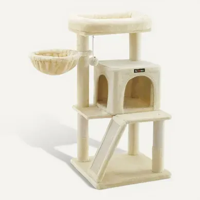 Arbre à Chat, Tour De Jeux, Grand Plate-forme, Beige Arbre à Chat, Tour De Jeux, Grand Plate-forme, Beige