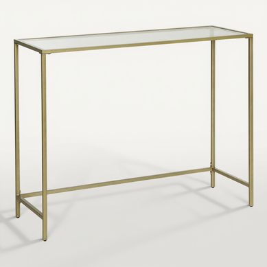 Table Console, Table D’entrée, Bout De Canapé, Pieds Réglables, Doré