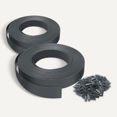 Kit De Lamelles Occultantes Pvc Brise Vue 150m X 4.7cm Avec 300 Clips Gris Kit De Lamelles Occultantes Pvc Brise Vue 150m X 4.7cm Avec 300 Clips Gris