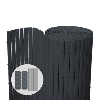 Canisse Pvc Brise Vue Ultra Renforce Avec Attaches De Fixation 80x300cm Gris Canisse Pvc Brise Vue Ultra Renforce Avec Attaches De Fixation 80x300cm Gris