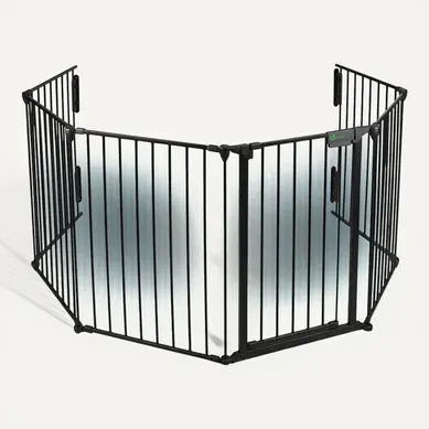 Barrière De Sécurité Grande Version 3.6m 6 Panneaux Noire Barrière De Sécurité Grande Version 3.6m 6 Panneaux Noire