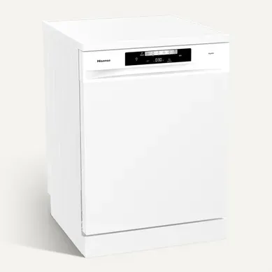 Lave-vaisselle pose libre HISENSE HS643C90W 16 couverts Blanc Lave-vaisselle pose libre HISENSE HS643C90W 16 couverts Blanc vue de face