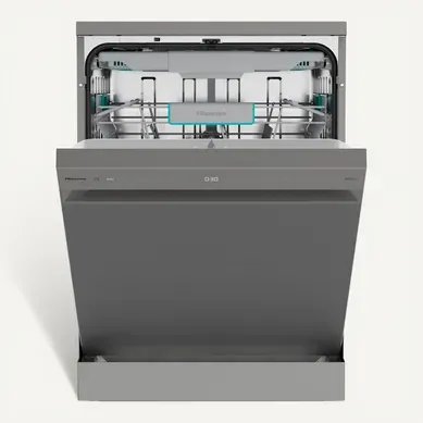 Lave vaisselle pose libre HISENSE HS663B90X 16 couverts Lave vaisselle pose libre HISENSE HS663B90X 16 couverts vue de face